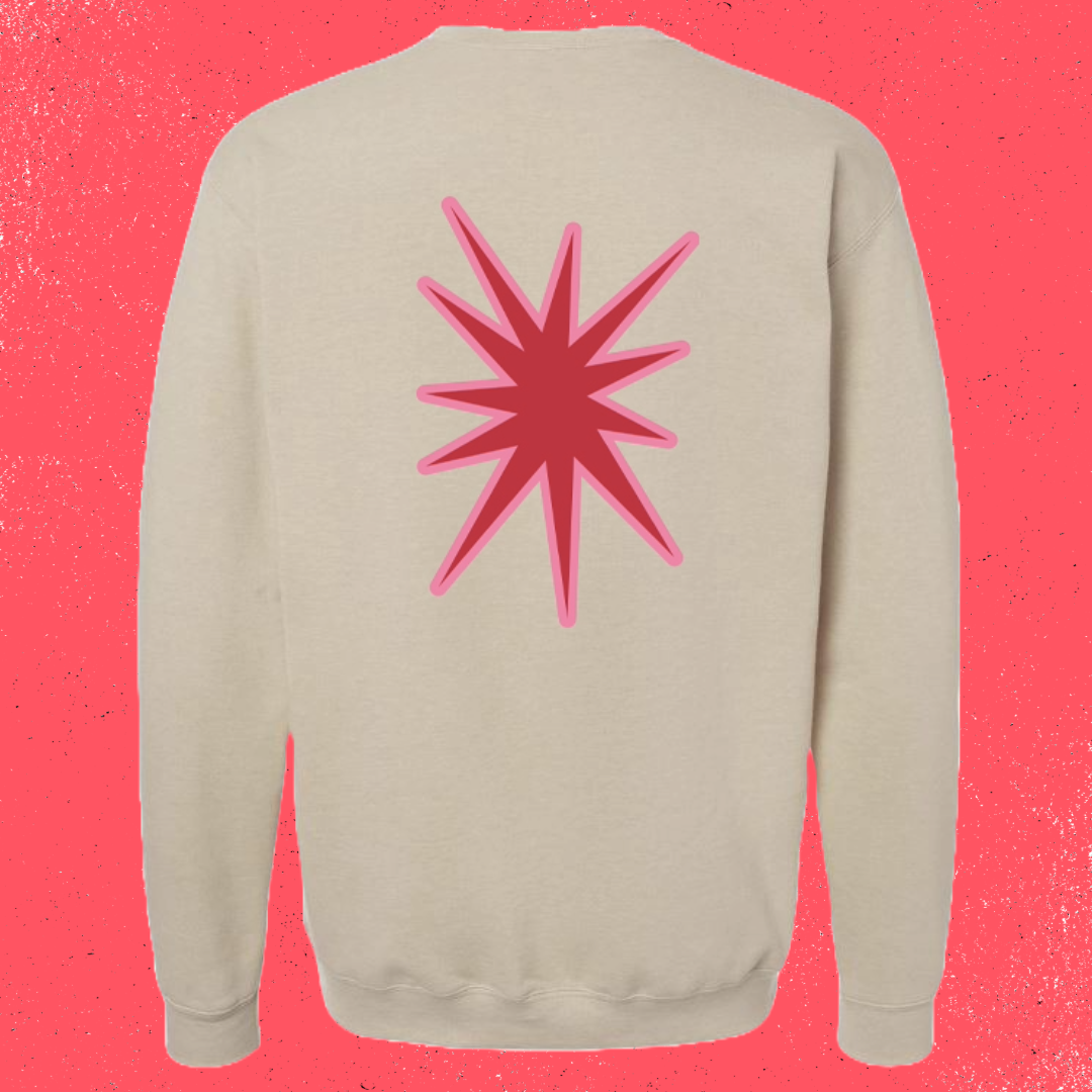 Crewneck à col rond beige sable